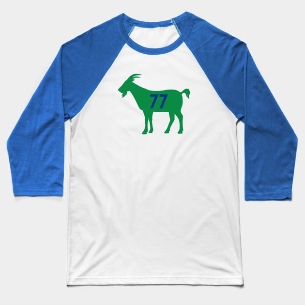 DAL GOAT - 77 - Royal Baseball T-Shirt by KFig21